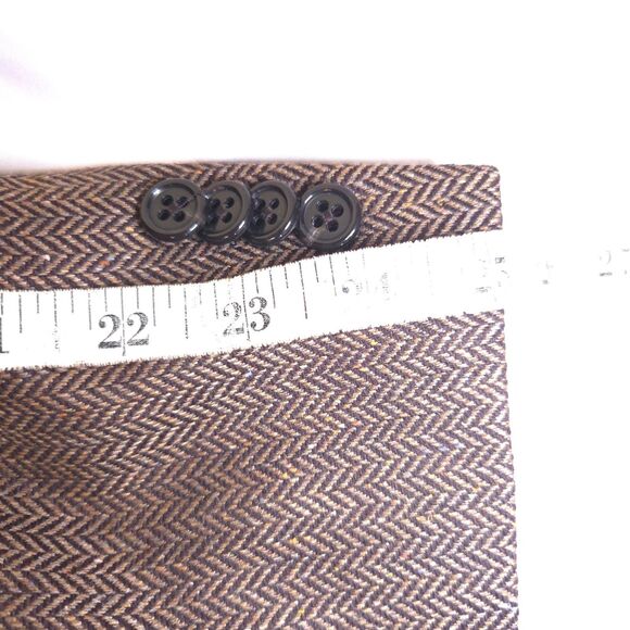 Hart Schaffner Marx Mens 48R Brown Elbow Patch 2-Button Sports Coat Blazer - Picture 9 of 10
